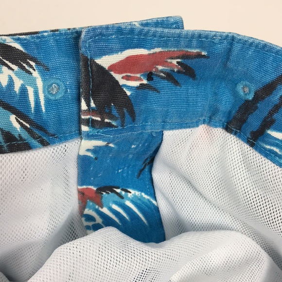 M.NII Makaha Mens Palm Trees Lined Swim Shorts/Trunks Runs 32” Inches - Picture 5 of 10